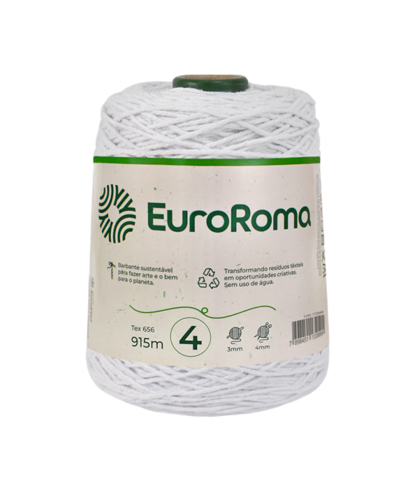 Barbante Euroroma n4 - 200 - Branco