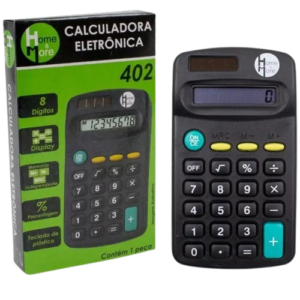 CALCULADORA 8 DIGITOS 402 103X64X20 SOLAR E PILHA