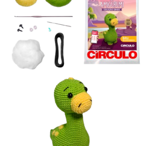 KIT AMIGURUMI COLECAO DINOS