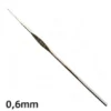 agulha de croche circulo aco niquelado 0.60mm