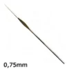 agulha de croche circulo aco niquelado 0.75mm