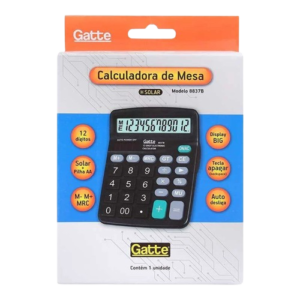 CALCULADORA 12 DIGITOS 8837B 149X120X48 SOLAR E PILHA