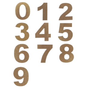 NUMEROS MDF 12CM