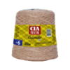 barbante cia textil n6 600m - café com leite