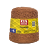 barbante cia textil n6 600m - caramelo escuro