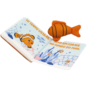 livro de banho - peixe palhaço Livro