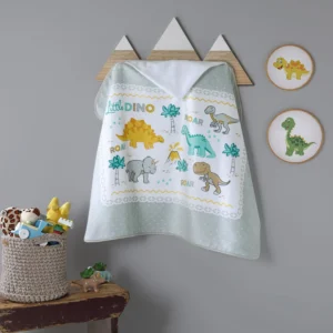 Toalha de Banho Döhler com Capuz Little Dino 90x70cm
